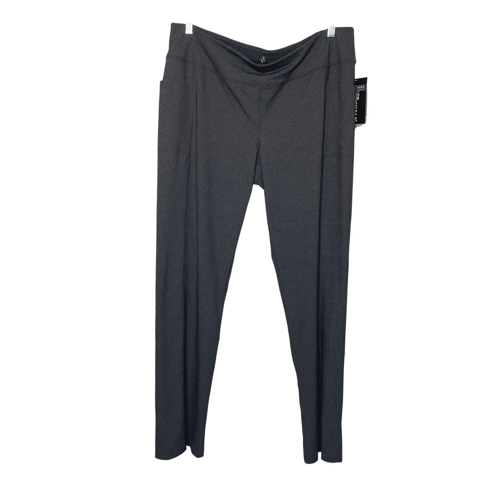 Skechers GOwalk Pant Men's 2XL Gray GOFLEX High Waisted Slight Flare Leg Pockets